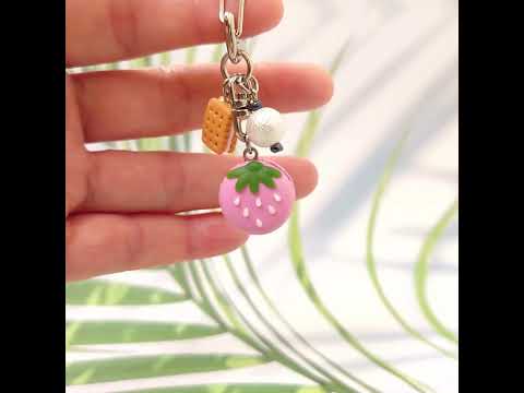 水果風馬卡龍吊飾