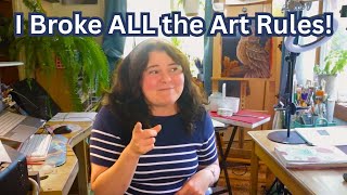 Using FORRBIDEN Art Supplies + Other Art Rules to Break