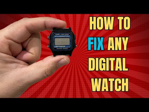 How to fix a watch that wont turn on - simple casio fix
