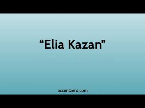 Pronounce "Elia Kazan" - South Korean accent vs. native U.S.