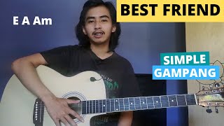 Download lagu EASY GUITAR CHORDS (Best Friend - Rex Orange County) (Guitar Tutorial) Simple! mp3