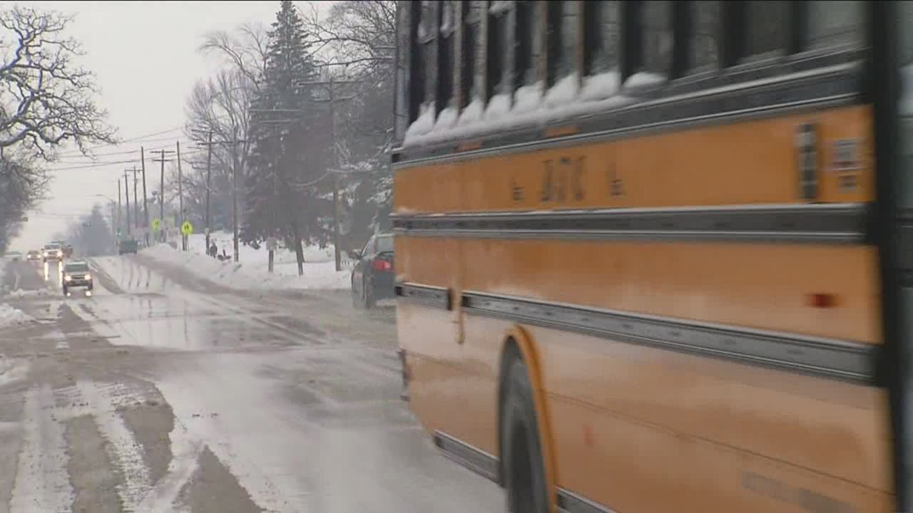 Wintry mix makes for messy commute