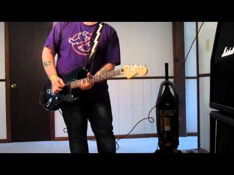 Brett Fields- Stacey Guitar cover (of my own song) on Black Fender Tom Delonge Stratocaster