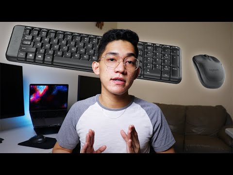 Belaidis klaviatūros ir pelės rinkinys Logitech MK220, US išdėstymas video