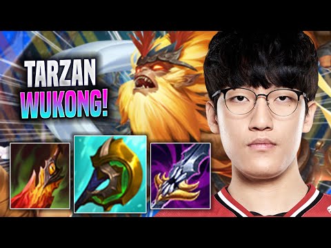 TARZAN PERFECT GAME WITH WUKONG! - LNG Tarzan Plays Wukong JUNGLE vs Taliyah! | Season 2022
