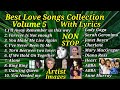 BEST LOVE SONGS COLLECTION WITH LYRICS VOLUME 5