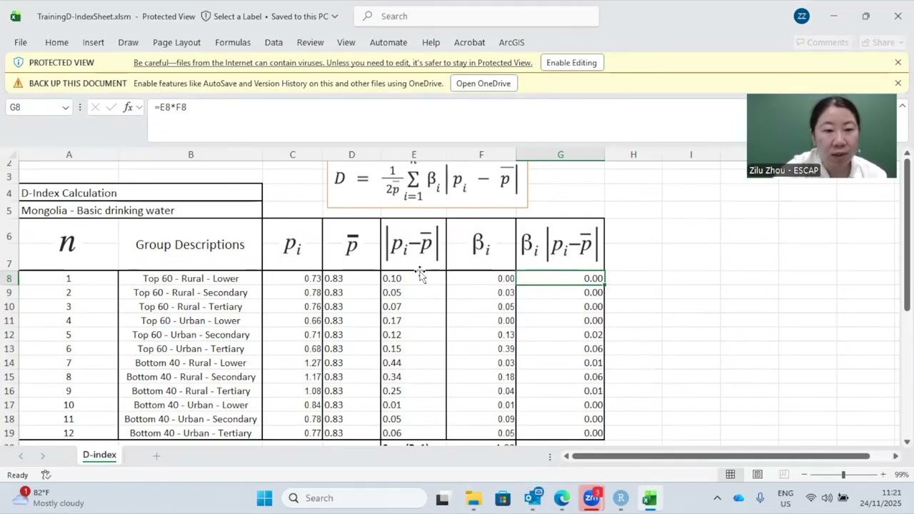 Running D-Index