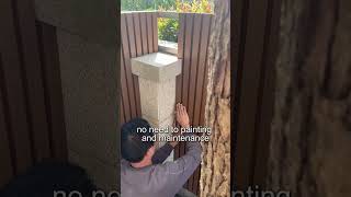 WPC Panels = Affordable Luxury That Lasts 💯 #wallcoverings #wallpanel #wpc #backyard #wpcwallpanel