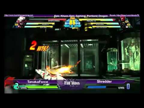 EPIC KHAOS MARCH MvC3 Singles Top 8 - RKG TanakaForce vs Shredder Winners SF