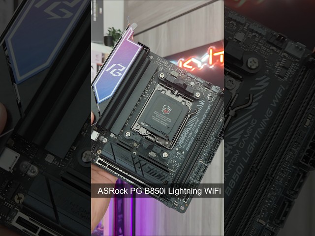 Vídeo relacionado con ASRock Phantom Gaming B860M Lightning WiFi 6E Intel Core Ultra B860 LGA1851 DDR5 8933 MHz 256GB M.2 Micro ATX Motherboard Thunderbolt SATA3 6.0 GB/s PCIe 5.0