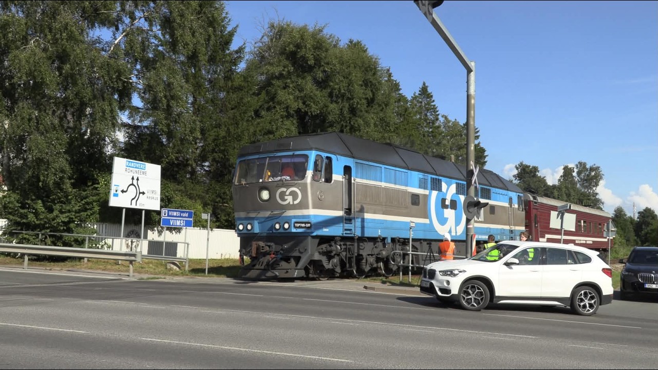 Тепловоз ТЭП70-0320 на пром.ветке в Виймси / TEP70-0320 on Viimsi industrial branch