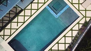 Pool And Spa With A Pool Cover 30x14 Size