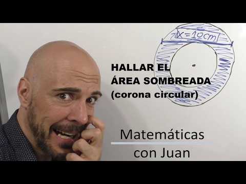 HALLAR EL ÁREA DE LA CORONA CIRCULAR. Dato: cuerda tangente al circulo menor