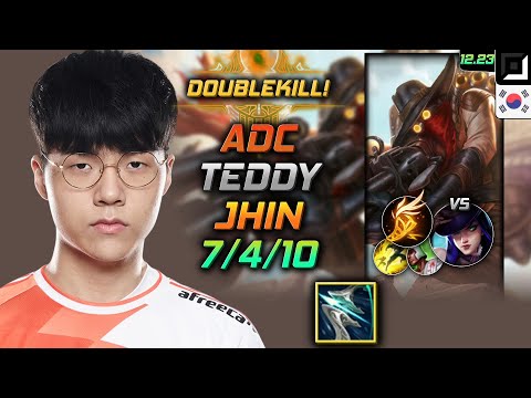 Teddy Adc Jhin Build Galeforce Fleet Footwork - Jhin Adc vs Caitlyn - LOL KR 12.23