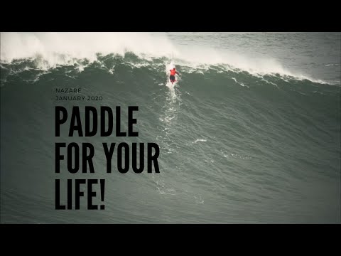 BIG WAVE surfer Pedro Calado almost got caught NAZARÉ
