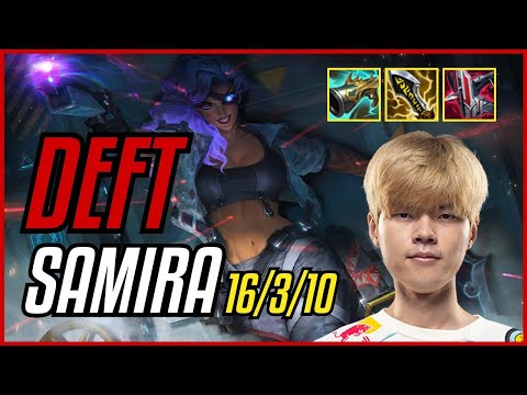 DEFT - SAMIRA vs JINX ADC - KR CHALLENGER - PATCH 11.9