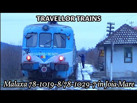 Automotorul Malaxa 78-1019-8/78-1029-7 cu R3128 Brad - Arad în halta Joia Mare (Linia 317)