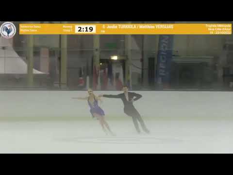 Juulia TURKKILA  / Matthias VERSLUIS FIN  RD Trophée Métropole Nice Côte d’Azur 2022