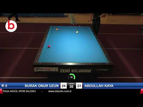 BURAK ONUR UZUN & ABDULLAH KAYA Bilardo Maçı - 2019 GENÇLER 2.ETAP-4.MAÇLAR 4.MAÇLAR