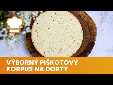 Piškotový korpus je lahodný základ pro každičký dort