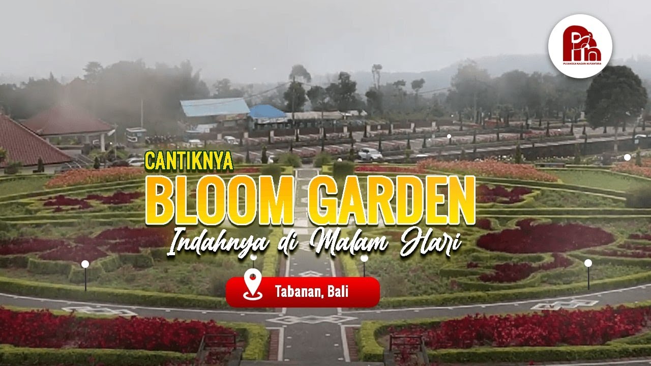 The Blooms Garden Bali: Warna-warni Cantik, Cahaya Magis Malam Hari