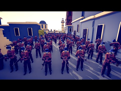 CAN 100x UN SOLDIER PROTECT CIVILIANS? - Totally Accurate Battle Simulator TABS