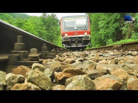 Sub/Under Desiro VT642 & Duewag BR628 664-4 DMU in Defileul Crișului Repede Canyon - 19 May 2020