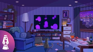 Calming Lofi Music with Lava Lamp Pixel Art15