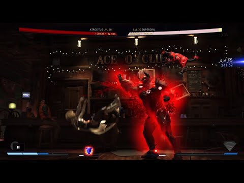 Atrocitus vs Supergirl [ INJUSTICE 2 GUILD MULTIVERSE ] - Solo Boss Strategy