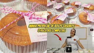 MINHA PRIMEIRA PRODUÇÃO DE BOLOS CASEIROS 2022 / PARE DE PROCRASTINAR !