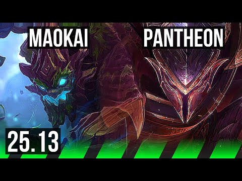 MAOKAI vs PANTHEON (JGL) | 8k comeback, 34k DMG | KR Diamond | 25.13
