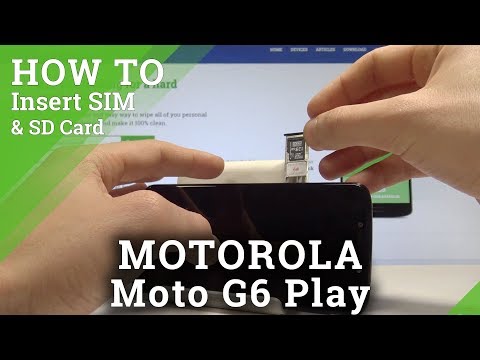 How to Install SIM and SD in MOTOROLA Moto G6 Play - Insert Nano SIM and Micro SD Card