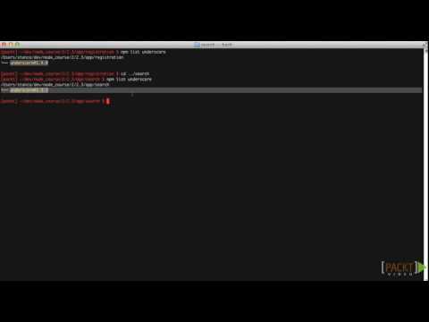 Build a Network Application with Node Tutorial Managing Module Dependencies | packtpub com
