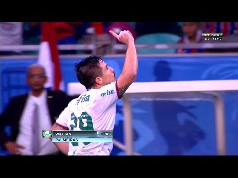 Gol de Willian Bigode, Bahia 2 x 4 Palmeiras - Brasileirão 18/06/2017