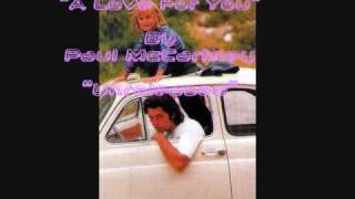 &quot;A Love For You&quot; By Paul McCartney