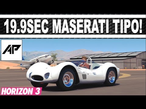 Forza Horizon 3 | Maserati Tipo Birdcage 61 Drag Tune | 19.920 Second Mile!