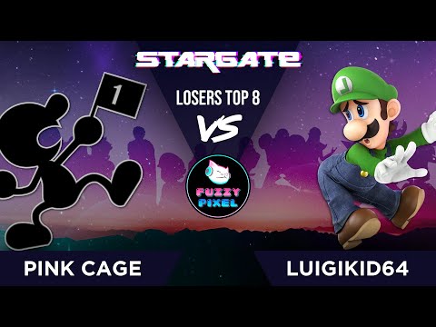 Pink Cage (Mr. Game & Watch) vs Luigikid64 (Luigi) - Losers Top 8 - STARGATE #60