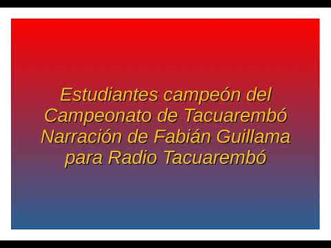 Estudiantes Campeón de Tacuarembó (por Fabián Guillama)
