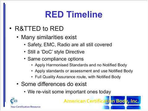 R&TTED to RED transition