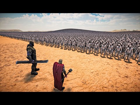 THOR & THANOS VS 1,000,000 ZOMBIES - Ultimate Epic Battle