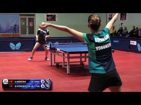 2. KREKINA - VOROBYOVA #RUSSIAN #Championships #tabletennis #настольныйтеннис