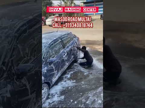 Shivaji Washing Center@ADCarVlogger #carwashing #multai #travel #shorts #viral
