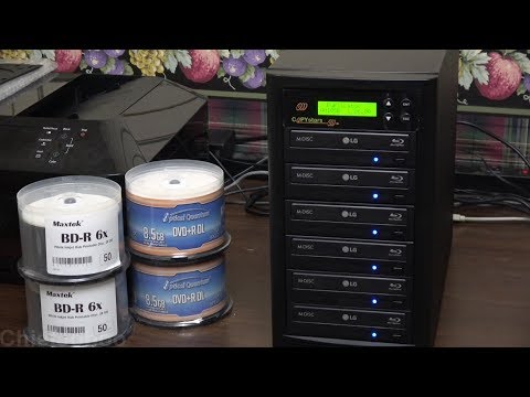 Copystars 1-to-5 blu ray/dvd/cd duplicator review/tutorial