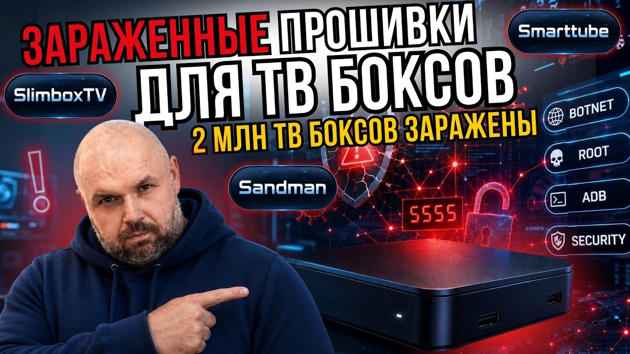 ПОЧЕМУ ОПАСНЫ МОДИФИЦИРОВАННЫЕ ПРОШИВКИ ТВ БОКСОВ: SLIMBOX, SANDMAN, БОТНЕТЫ, ВИРУС?
