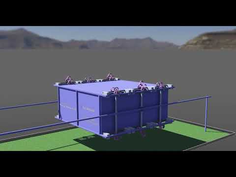 WaCaR (USF) - Walking Robot on fixed frame in Webots (Slow)