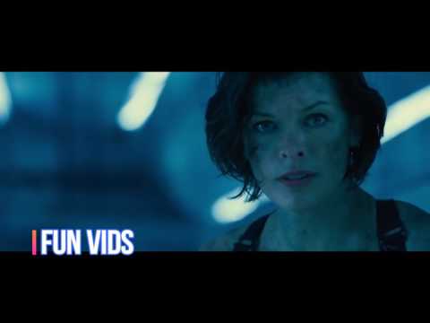 Resident Evil 6: The Final Chapter Best Scene Laser Trap