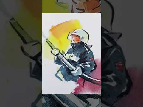 Feuerwehrlied: Die Feuerwehr, die Feuerwehr die hat nen langen Schlauch Tatütata Tatütata,