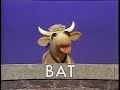 Classic Sesame Street Gladys The Cow Spells HEN BAT COW