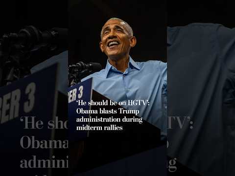 'He should be on HGTV': Obama blasts Trump administration during midterm rallies