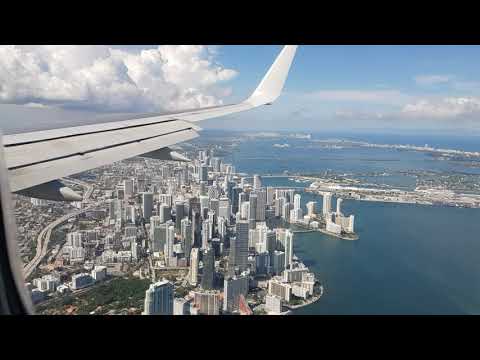 GORGEOUS MIAMI APPROACH | American Airlines B757 landing at MIA